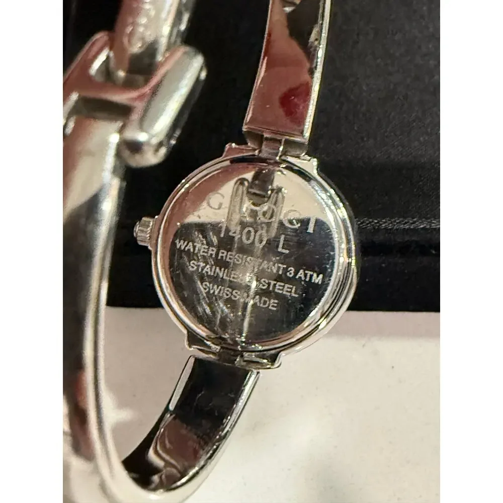 THIS ITEM HAS SOLD ELSEWHERE!!!! 🚨 Gucci 1400L Silver Quartz Watch - Picture 5 of 13